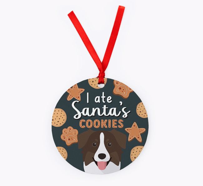 I Ate Santa's Cookies: Personalised {breedFullName} Christmas Decoration