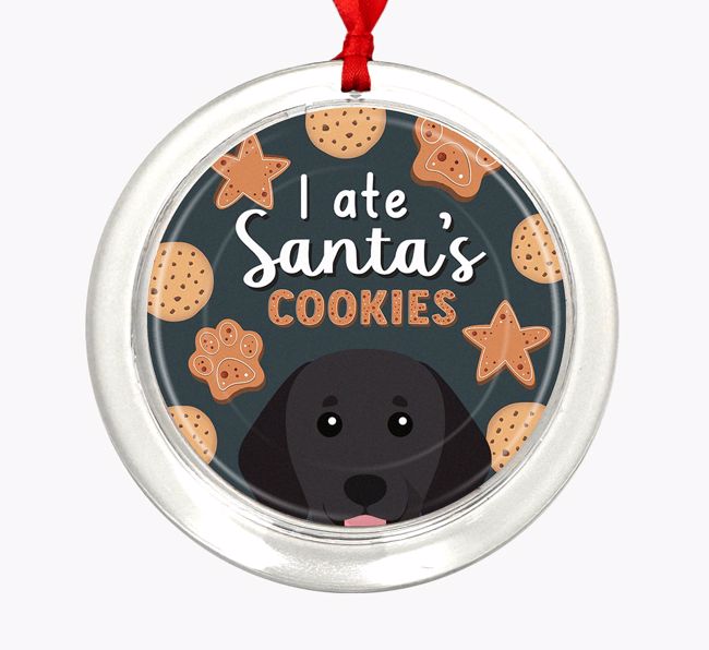 I Ate Santa's Cookies: Personalized {breedFullName} Christmas Decoration