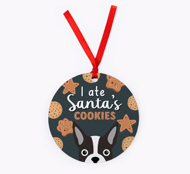 I Ate Santa's Cookies: Personalised {breedFullName} Christmas Decoration