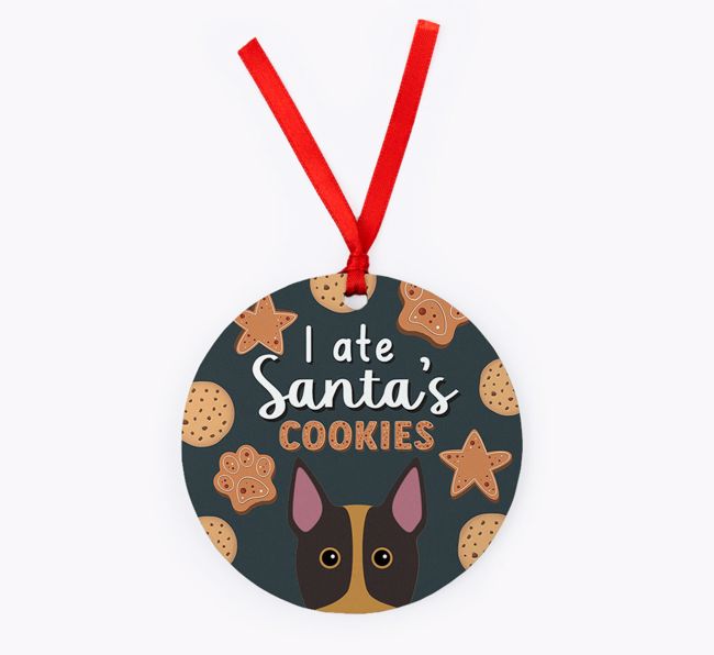 I Ate Santa's Cookies: Personalised {breedFullName} Christmas Decoration