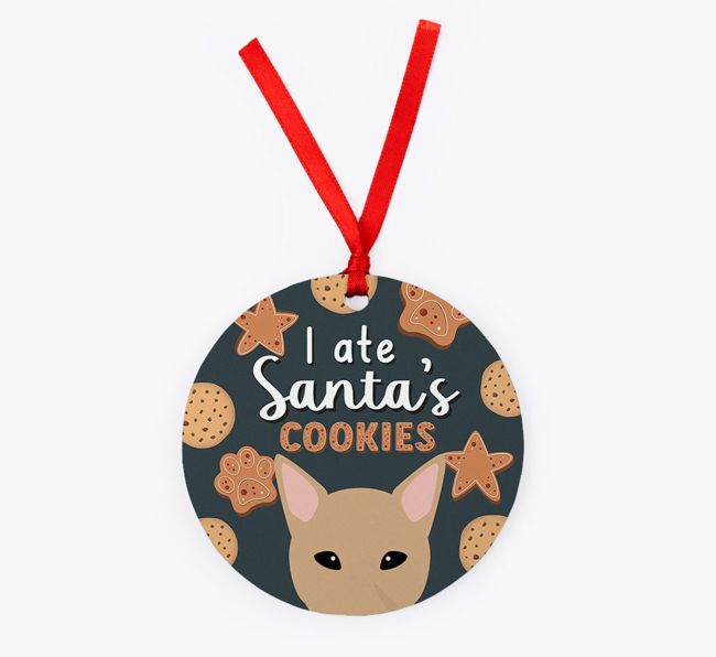 I Ate Santa's Cookies: Personalised {breedFullName} Christmas Decoration