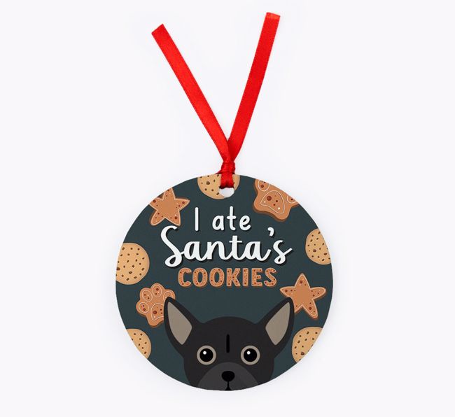 I Ate Santa's Cookies: Personalised {breedFullName} Christmas Decoration