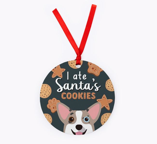 I Ate Santa's Cookies: Personalised {breedFullName} Christmas Decoration