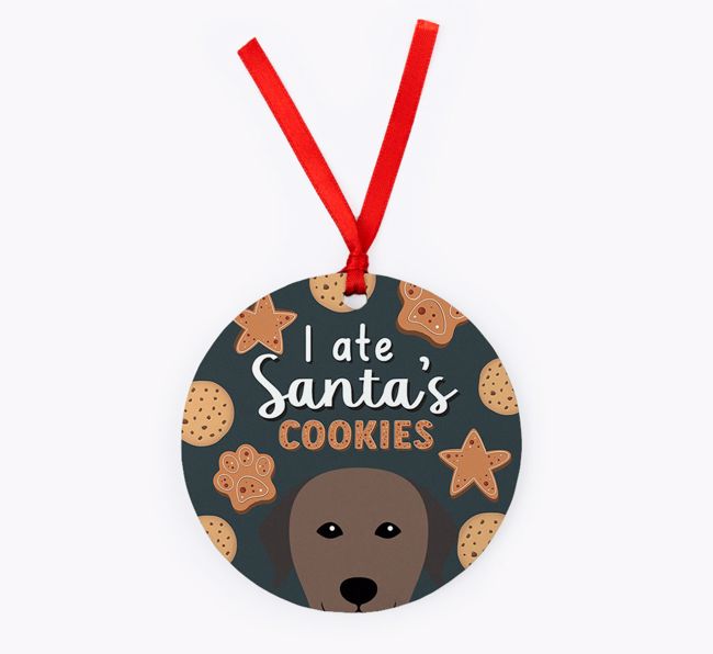 I Ate Santa's Cookies: Personalised {breedFullName} Christmas Decoration