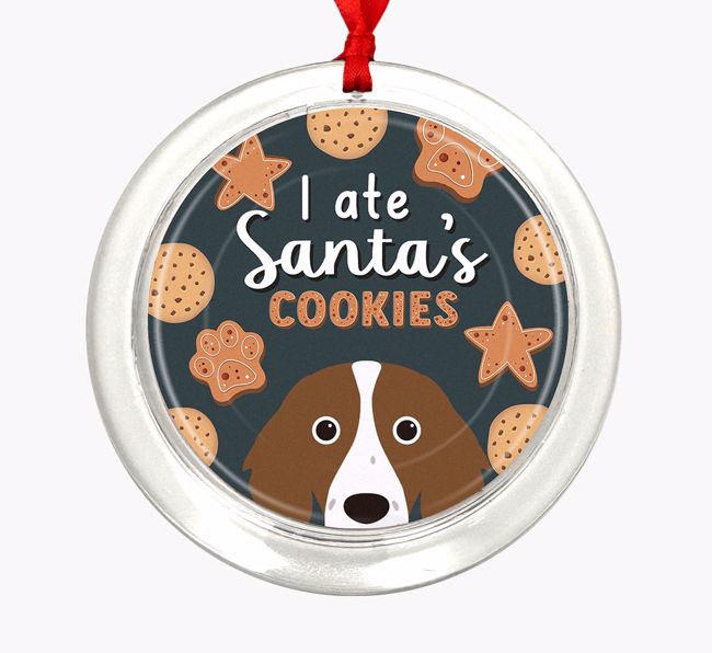 I Ate Santa's Cookies: Personalized {breedFullName} Christmas Decoration