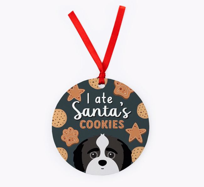 I Ate Santa's Cookies: Personalised {breedFullName} Christmas Decoration