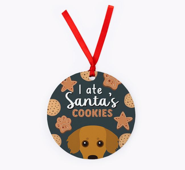 I Ate Santa's Cookies: Personalised {breedFullName} Christmas Decoration