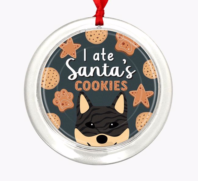 I Ate Santa's Cookies: Personalized {breedFullName} Christmas Decoration