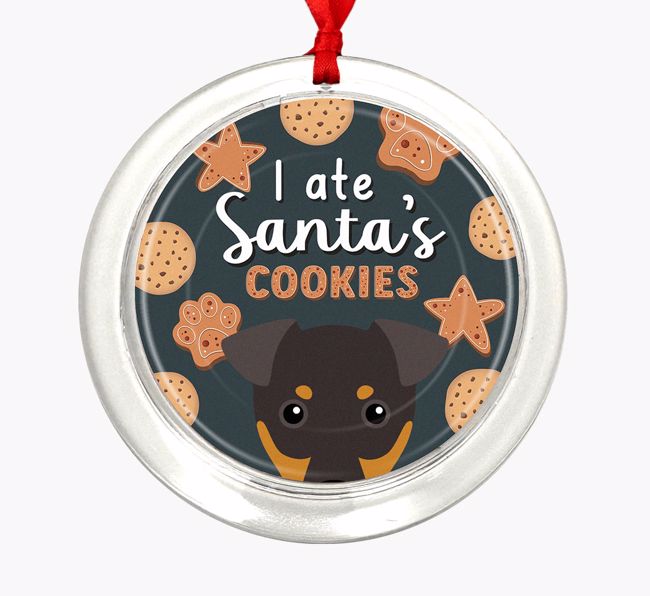 I Ate Santa's Cookies: Personalized {breedFullName} Christmas Decoration