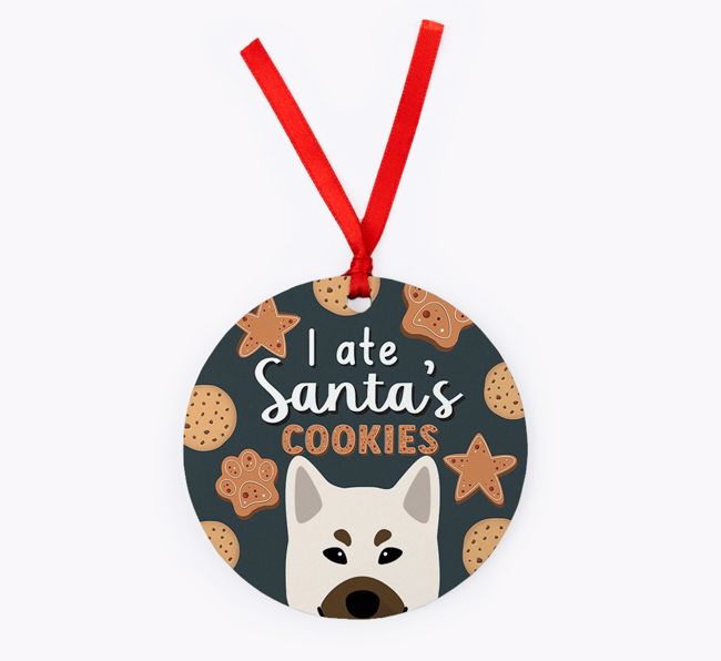 I Ate Santa's Cookies: Personalised {breedFullName} Christmas Decoration