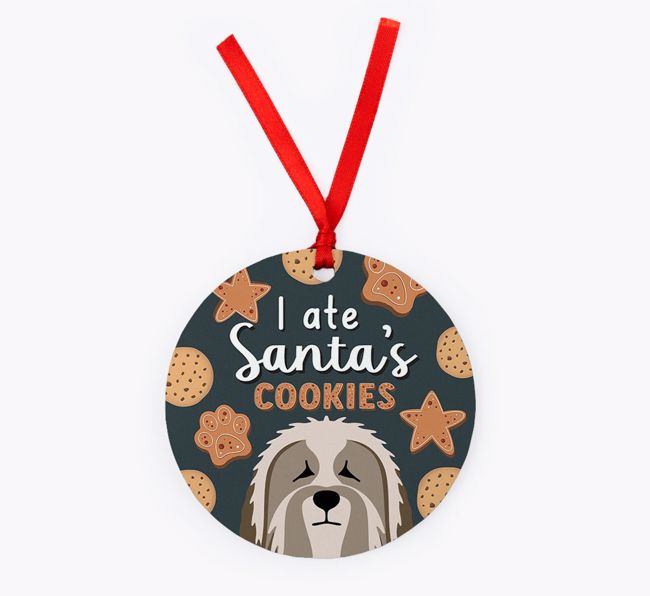 I Ate Santa's Cookies: Personalised {breedFullName} Christmas Decoration