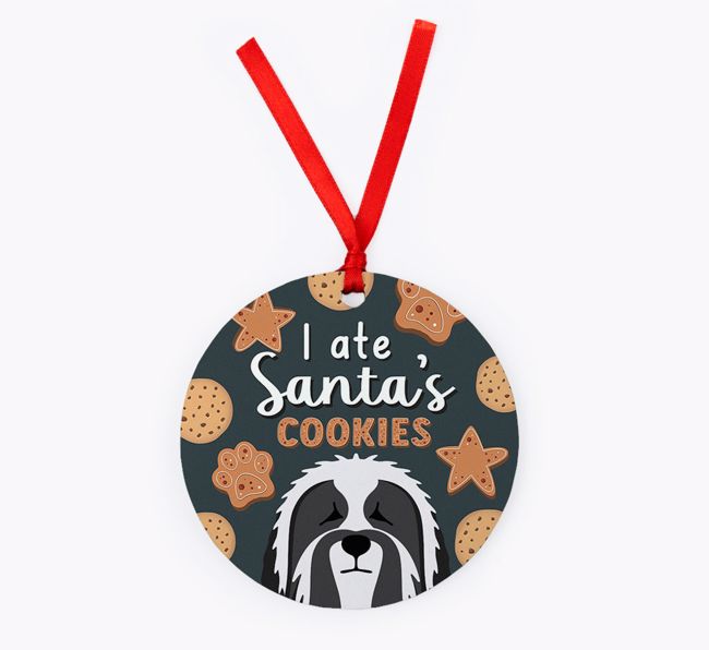I Ate Santa's Cookies: Personalised {breedFullName} Christmas Decoration