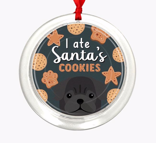 I Ate Santa's Cookies: Personalized {breedFullName} Christmas Decoration