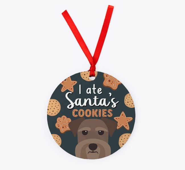 I Ate Santa's Cookies: Personalised {breedFullName} Christmas Decoration