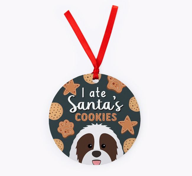 I Ate Santa's Cookies: Personalised {breedFullName} Christmas Decoration