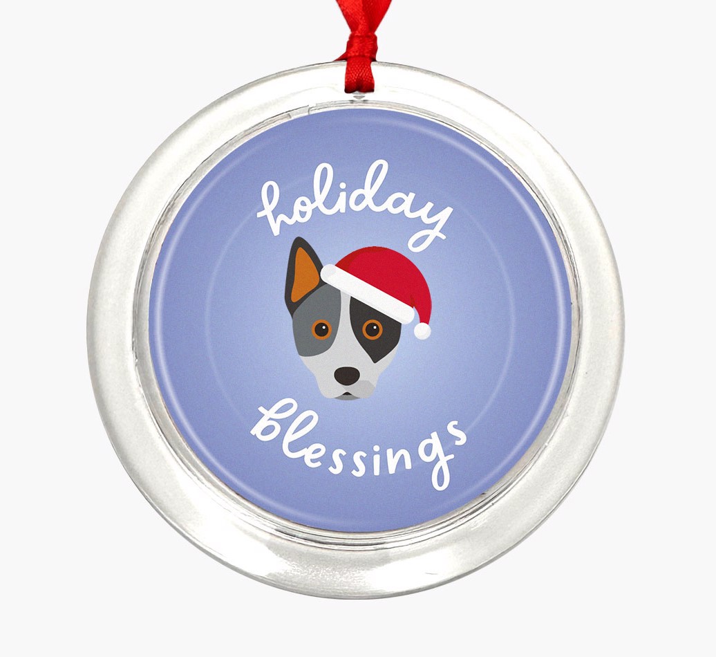 Holiday Blessings: Personalized {breedFullName} Christmas Decoration