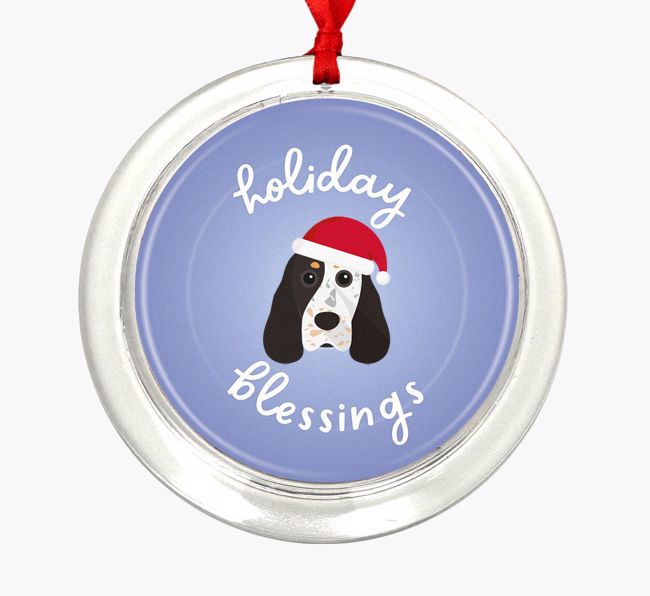 Holiday Blessings: Personalized {breedFullName} Christmas Decoration