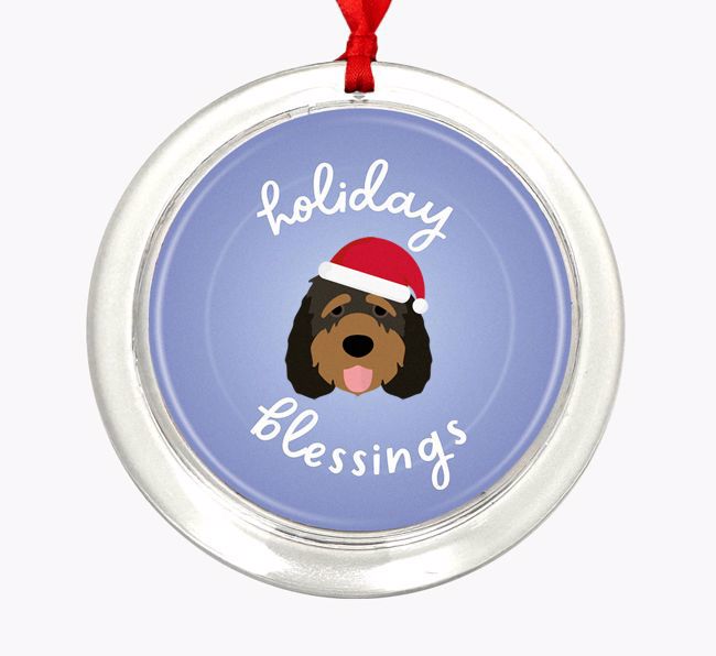 Holiday Blessings: Personalized {breedFullName} Christmas Decoration
