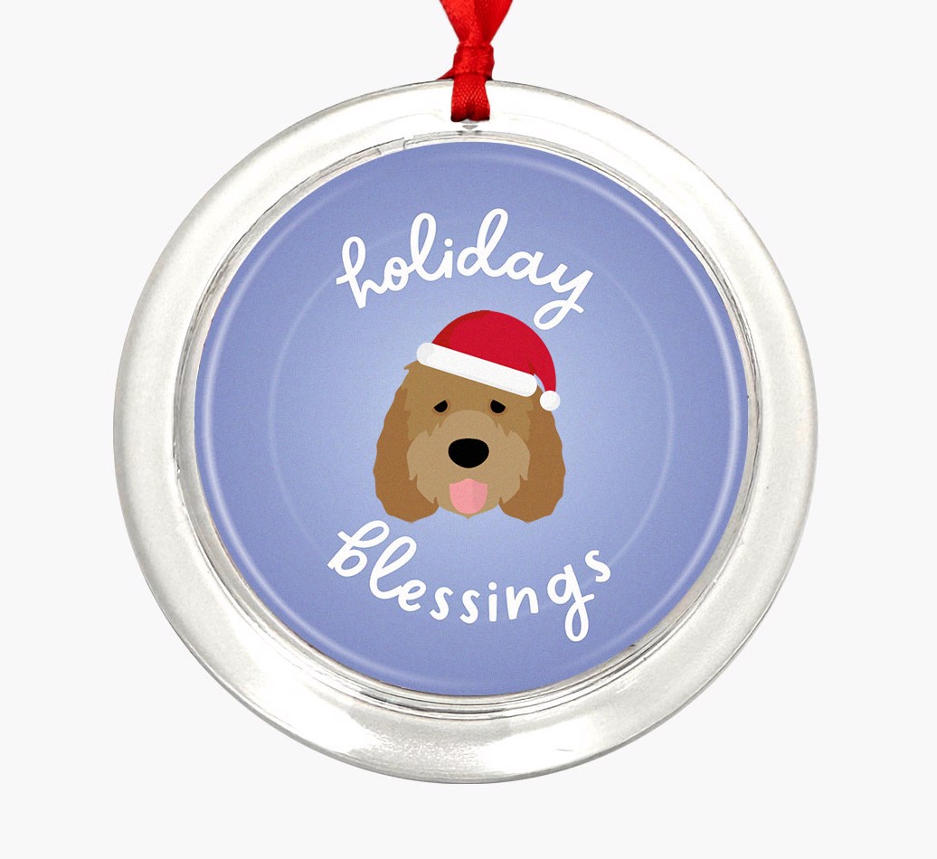 Holiday Blessings: Personalized {breedFullName} Christmas Decoration