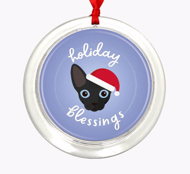 Holiday Blessings: Personalized {breedCommonName} Christmas Decoration