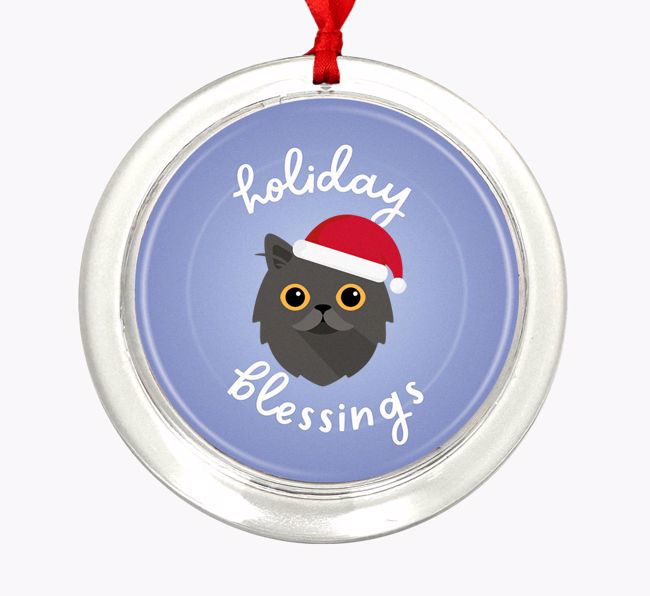Holiday Blessings: Personalized {breedCommonName} Christmas Decoration