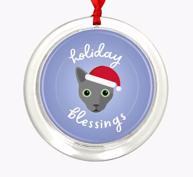 Holiday Blessings: Personalized {breedCommonName} Christmas Decoration