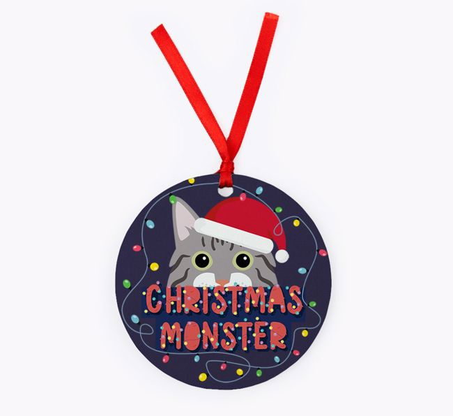 Christmas Monster: Personalised {breedCommonName} Christmas Decoration