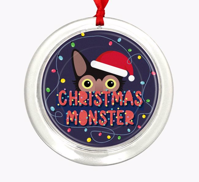 Christmas Monster: Personalized {breedCommonName} Christmas Decoration