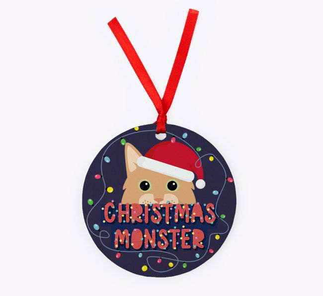 Christmas Monster: Personalised {breedCommonName} Christmas Decoration