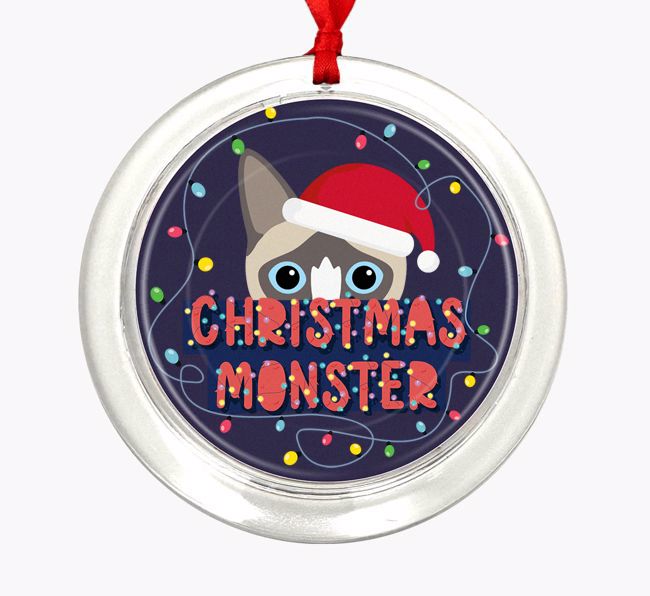Christmas Monster: Personalized {breedCommonName} Christmas Decoration