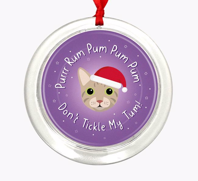 Purrr Rum Pum Pum Pum: Personalized {breedCommonName} Christmas Decoration