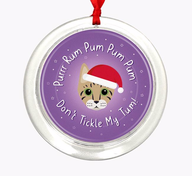 Purrr Rum Pum Pum Pum: Personalized {breedCommonName} Christmas Decoration