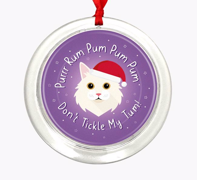 Purrr Rum Pum Pum Pum: Personalized {breedCommonName} Christmas Decoration