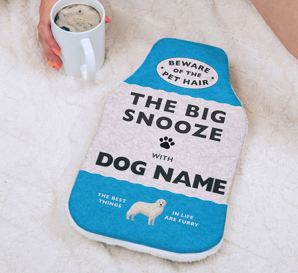 Big Snooze: Personalized {breedFullName} Hot Water Bottle
