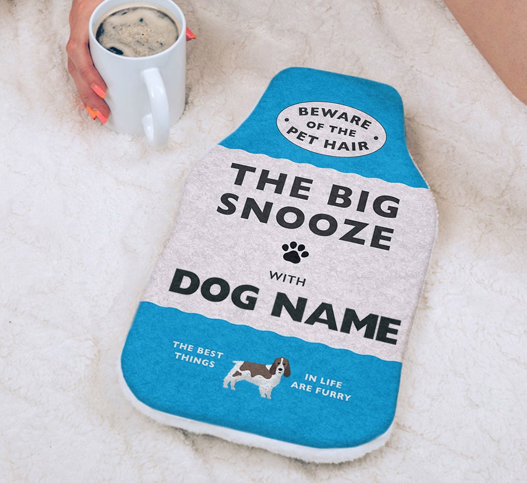 Big Snooze: Personalized {breedFullName} Hot Water Bottle