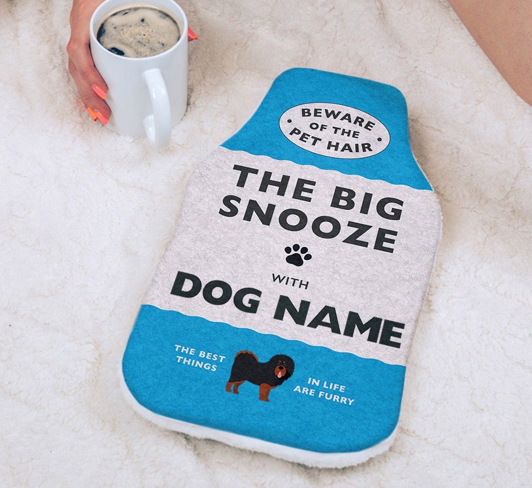 Big Snooze: Personalized {breedFullName} Hot Water Bottle
