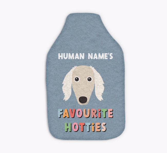 Favourite Hotties: Personalised {breedFullName} Hot Water Bottle