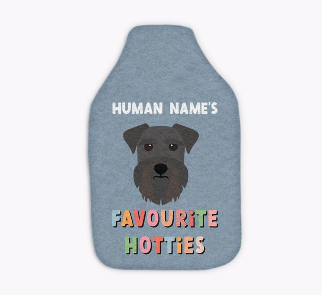 Favourite Hotties: Personalised {breedFullName} Hot Water Bottle
