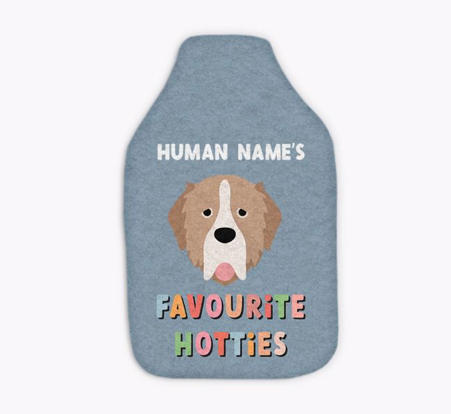 Favourite Hotties: Personalised {breedFullName} Hot Water Bottle