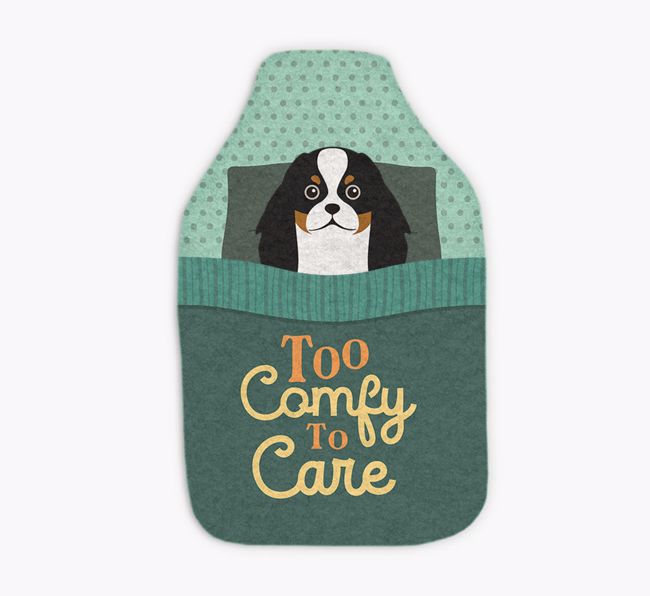 Too Comfy To Care: Personalized {breedFullName} Hot Water Bottle