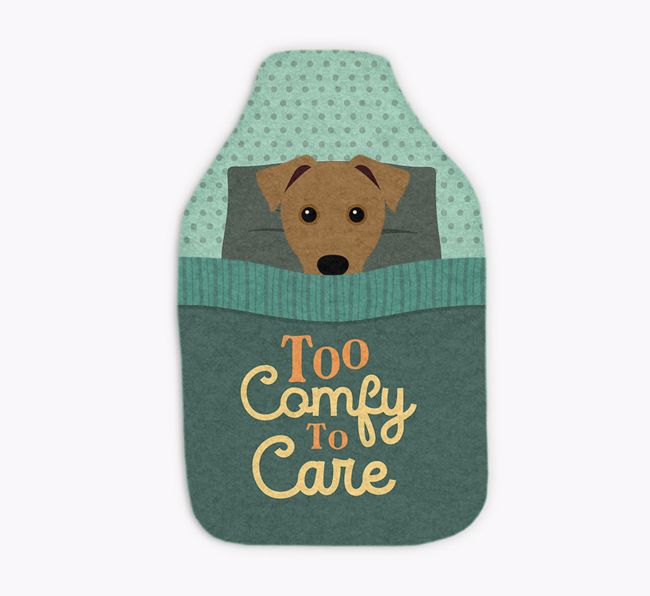 Too Comfy To Care: Personalized {breedFullName} Hot Water Bottle