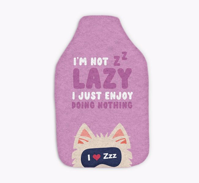 I'm Not Lazy: Personalised {breedFullName} Hot Water Bottle