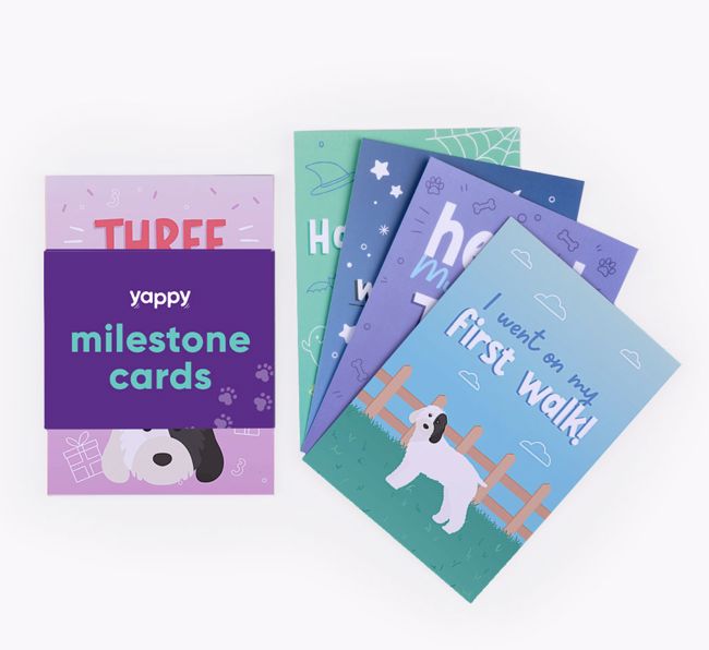Puppy Milestone Cards: Personalised with your {breedFullName}