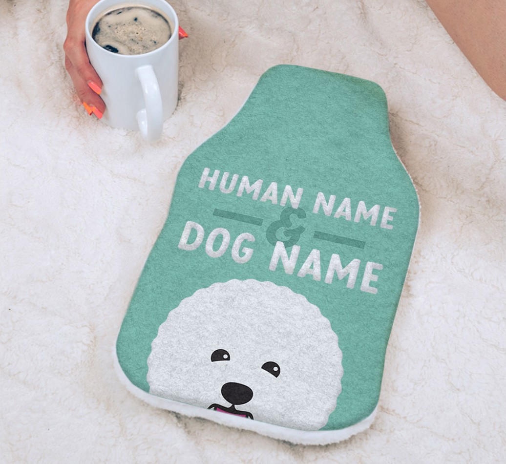 Human And Pet Name: Personalised {breedCommonName} Hot Water Bottle