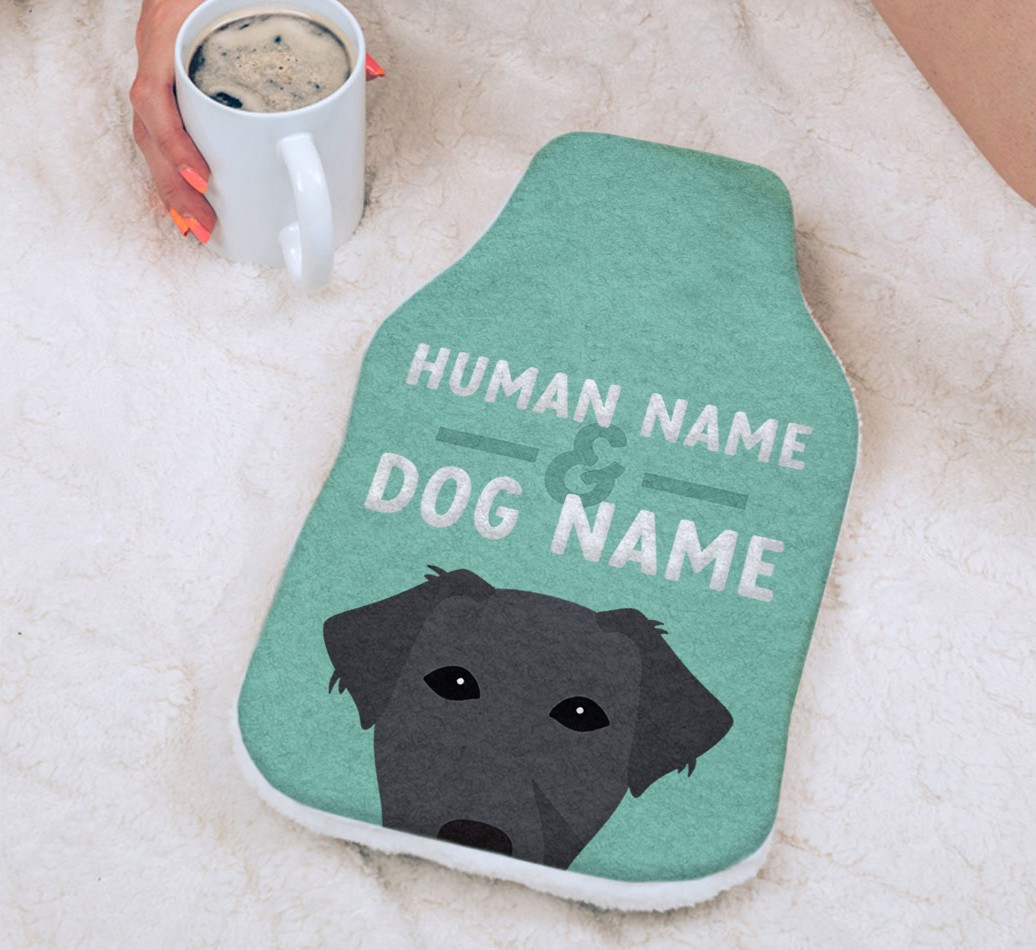 Human And Pet Name: Personalised {breedCommonName} Hot Water Bottle