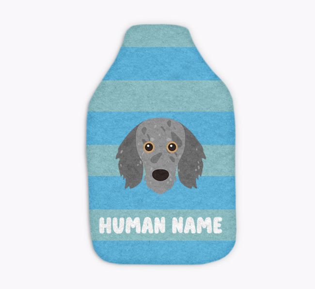 Stripes: Personalised {breedFullName} Hot Water Bottle