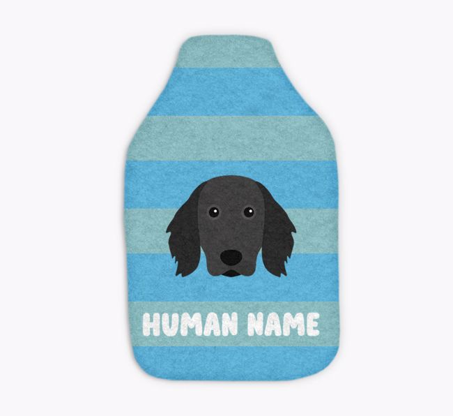 Stripes: Personalised {breedFullName} Hot Water Bottle