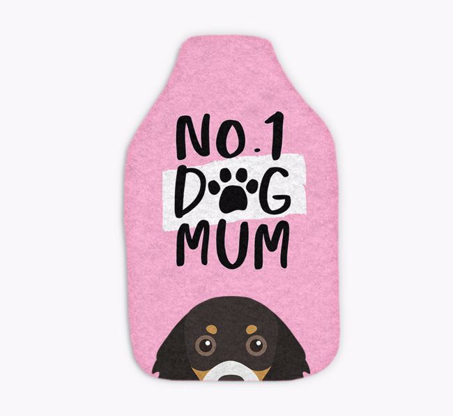 No. 1 Dog Mum: Personalised {breedFullName} Hot Water Bottle