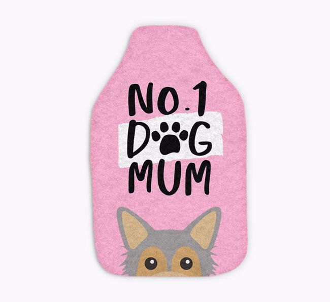 No. 1 Dog Mum: Personalised {breedFullName} Hot Water Bottle