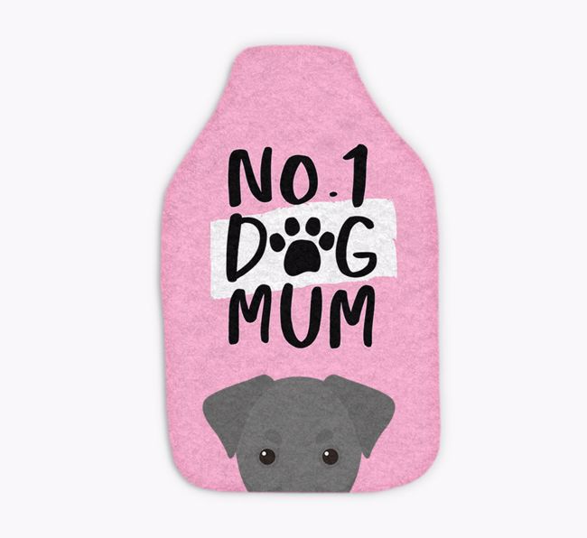 No. 1 Dog Mum: Personalised {breedFullName} Hot Water Bottle